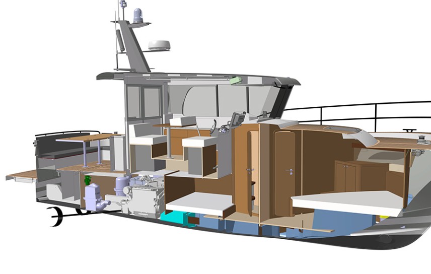 Adriana 36 Fisherman vlasnicka boat